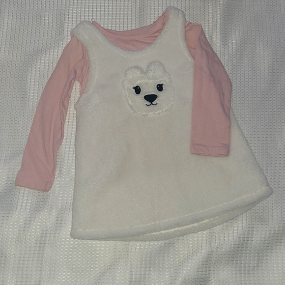 Bear Sherpa Skirtall Outfit Set - Bunny Tail. - Picture 2 of 6